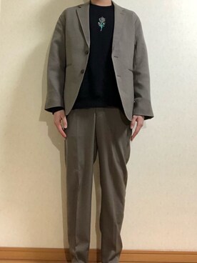 「BeAMS DOT（ビームスドット）のアイテム（ジャケット/アウター）」を使った、がんがんさん（メンズ・171cm）の冬コーディネート
