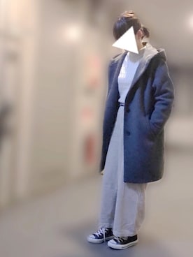 「ウエストイン」｜「アイテム（その他アウター）」を使った、meさん（レディース・165cm）の冬コーディネート