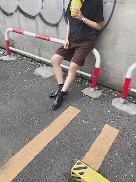「SEVENDAYS=SUNDAY（セブンデイズサンデイ）のアイテム（シャツ/ブラウス）」を使った、ﾂﾑｷﾞさん（レディース・161cm）の夏コーディネート