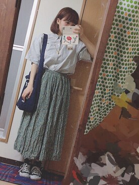 「LILY BROWN（リリーブラウン）のアイテム（その他）」を使った、はづきさん（レディース・158cm）の春コーディネート