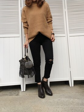 moyooonnさん（レディース・152cm）の冬コーディネート