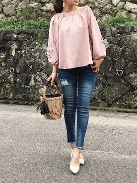 「abcd（ナシ）のアイテム（その他）」を使った、moyooonnさん（レディース・152cm）の春コーディネート