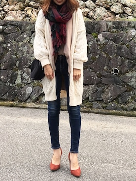 「bodurine（ボドゥリネ）のアイテム」を使った、moyooonnさん（レディース・152cm）の秋コーディネート