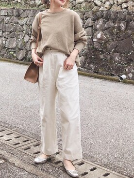 「ZAKKA-BOX（ザッカボックス）のアイテム（パンツ）」を使った、moyooonnさん（レディース・152cm）の冬コーディネート