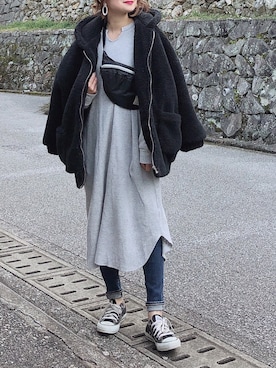 moyooonnさん（レディース・152cm）の冬コーディネート