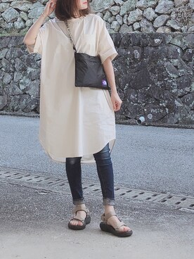 「ALLUMER（アリュメール）のアイテム（ワンピース/ドレス）」を使った、moyooonnさん（レディース・152cm）の春コーディネート