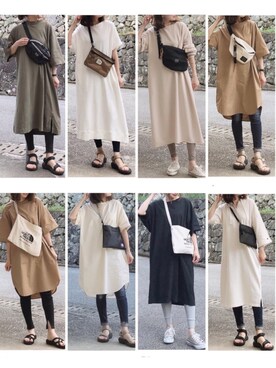 「ALLUMER（アリュメール）のアイテム（ワンピース/ドレス）」を使った、moyooonnさん（レディース・152cm）の春コーディネート
