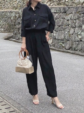 「Emma Taylor（エマテイラー）のアイテム（つなぎ/オールインワン）」を使った、moyooonnさん（レディース・152cm）の春コーディネート