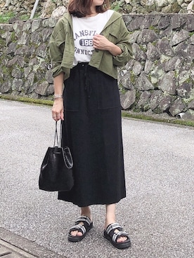 「BONAPETIT（ボナペティー）のアイテム」を使った、moyooonnさん（レディース・152cm）の夏コーディネート