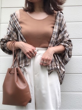 「ZAKKA-BOX（ザッカボックス）のアイテム（パンツ）」を使った、moyooonnさん（レディース・152cm）の夏コーディネート