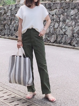 「STYLEDOOR（スタイルドア）のアイテム」を使った、moyooonnさん（レディース・152cm）の夏コーディネート