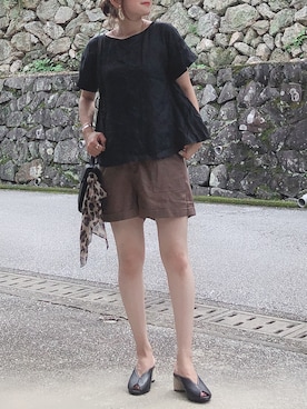 「STYLEDOOR（スタイルドア）のアイテム」を使った、moyooonnさん（レディース・152cm）の夏コーディネート