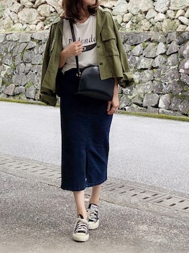 「DHOLIC（ディーホリック）のアイテム」を使った、moyooonnさん（レディース・152cm）の夏コーディネート