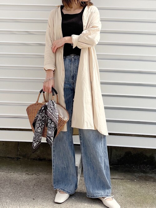 Moyooonnさんのシャツワンピースを使ったコーディネート Zozotown