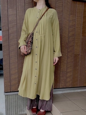 「4℃（ヨンドシー）のアイテム（リング）」を使った、Riiさん（レディース・160cm）の秋コーディネート