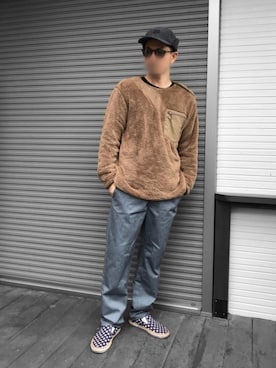 「秋のカフェオレコーデ」｜「アイテム（スリッポン）」を使った、kaz✌︎spさん（メンズ・176cm）の秋コーディネート