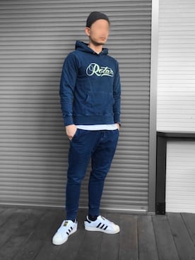 「スーパースター」｜「アイテム（ニットキャップ/ビーニー）」を使った、kaz✌︎spさん（メンズ・176cm）の秋コーディネート