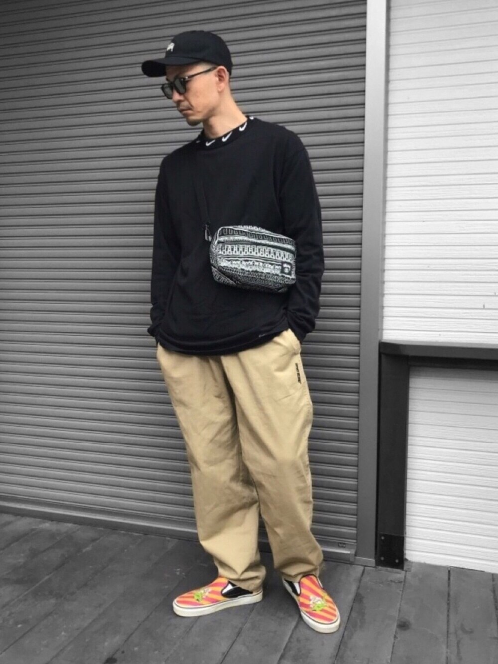 WEB限定 SANTA CRUZ/サンタクルーズ 別注 SK8 スケーターパンツ
