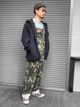 「ROTAR（ローター）のアイテム（帽子）」を使った、kaz✌︎spさん（メンズ・176cm）の冬コーディネート