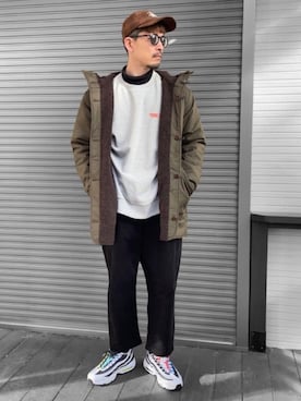 「BEAMS PLUS（ビームスプラス）のアイテム（ブルゾン）」を使った、kaz✌︎spさん（メンズ・176cm）の冬コーディネート