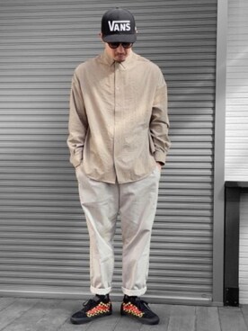 「TIMELY WARNING（タイムリーワーニング）のアイテム（トップス）」を使った、kaz✌︎spさん（メンズ・176cm）の冬コーディネート