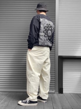 「HAV-A-HANK（ハバハンク ）のアイテム（トップス）」を使った、kaz✌︎spさん（メンズ・176cm）の春コーディネート