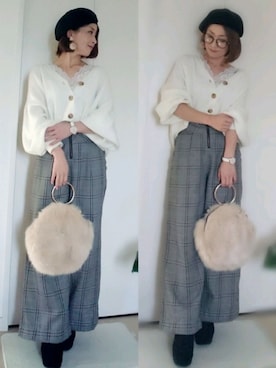 「Daniel Wellington（ダニエルウェリントン）の販売終了 クラシックペティット ボンダイ 32mm（アナログ腕時計）」を使った、YOU★さん（レディース・146cm）の秋コーディネート