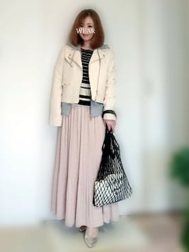 「salus（サルース）のアイテム」を使った、YOU★さん（レディース・146cm）の春コーディネート