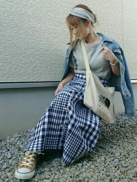 「Daniel Wellington（ダニエルウェリントン）の販売終了 クラシックペティット ボンダイ 32mm（アナログ腕時計）」を使った、YOU★さん（レディース・146cm）の春コーディネート