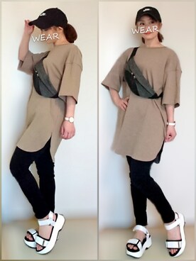 「Daniel Wellington（ダニエルウェリントン）の販売終了 クラシックペティット ボンダイ 32mm（アナログ腕時計）」を使った、YOU★さん（レディース・146cm）の春コーディネート