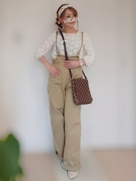 「Daniel Wellington（ダニエルウェリントン）の販売終了 クラシックペティット ボンダイ 32mm（アナログ腕時計）」を使った、YOU★さん（レディース・146cm）の春コーディネート