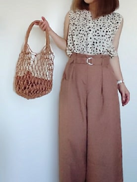 「Daniel Wellington（ダニエルウェリントン）の販売終了 クラシックペティット ボンダイ 32mm（アナログ腕時計）」を使った、YOU★さん（レディース・146cm）の夏コーディネート