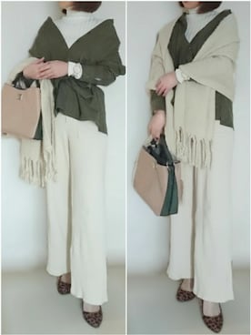 「Daniel Wellington（ダニエルウェリントン）の販売終了 クラシックペティット ボンダイ 32mm（アナログ腕時計）」を使った、YOU★さん（レディース・146cm）の秋コーディネート