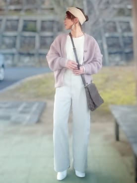 「Daniel Wellington（ダニエルウェリントン）の販売終了 クラシックペティット ボンダイ 32mm（アナログ腕時計）」を使った、YOU★さん（レディース・146cm）の冬コーディネート