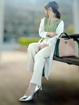 「Daniel Wellington（ダニエルウェリントン）の販売終了 クラシックペティット ボンダイ 32mm（アナログ腕時計）」を使った、YOU★さん（レディース・146cm）の春コーディネート