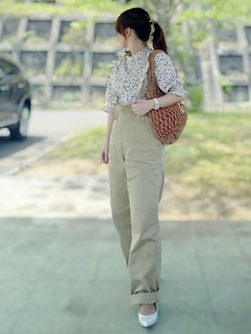 「Daniel Wellington（ダニエルウェリントン）の販売終了 クラシックペティット ボンダイ 32mm（アナログ腕時計）」を使った、YOU★さん（レディース・146cm）の春コーディネート