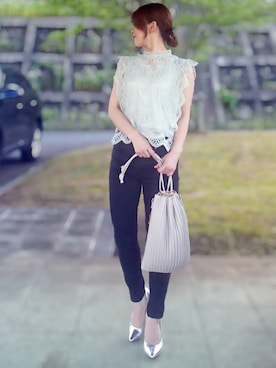 「salus（サルース）のアイテム」を使った、YOU★さん（レディース・146cm）の夏コーディネート