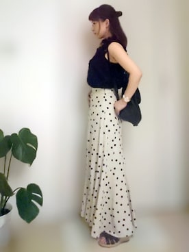 「Daniel Wellington（ダニエルウェリントン）の販売終了 クラシックペティット ボンダイ 32mm（アナログ腕時計）」を使った、YOU★さん（レディース・146cm）の夏コーディネート