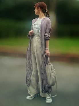 「Daniel Wellington（ダニエルウェリントン）の販売終了 クラシックペティット ボンダイ 32mm（アナログ腕時計）」を使った、YOU★さん（レディース・146cm）の秋コーディネート