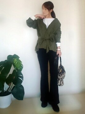 「Daniel Wellington（ダニエルウェリントン）の販売終了 クラシックペティット ボンダイ 32mm（アナログ腕時計）」を使った、YOU★さん（レディース・146cm）の秋コーディネート