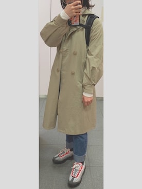 「airmax」｜「アイテム（トレンチコート）」を使った、Karinさん（レディース・156cm）の春コーディネート