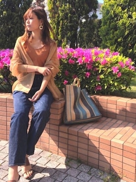 「UNITED ARROWS（ユナイテッドアローズ）のアイテム（ピアス（両耳用））」を使った、n a oさん（レディース・170cm）の春コーディネート