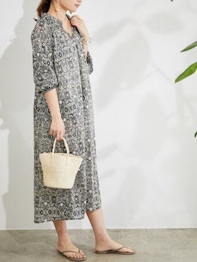 「TKEES（ティキーズ）のアイテム」を使った、n a oさん（レディース・170cm）の夏コーディネート