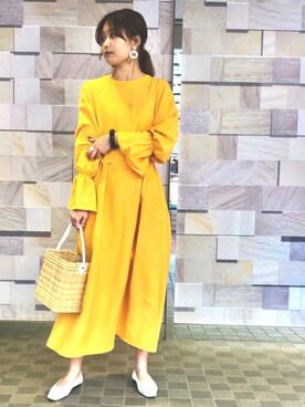 「UNITED ARROWS（ユナイテッドアローズ）のアイテム（ピアス（両耳用））」を使った、n a oさん（レディース・170cm）の夏コーディネート