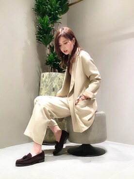 「BATONER（バトナー）のアイテム」を使った、n a oさん（レディース・170cm）の秋コーディネート
