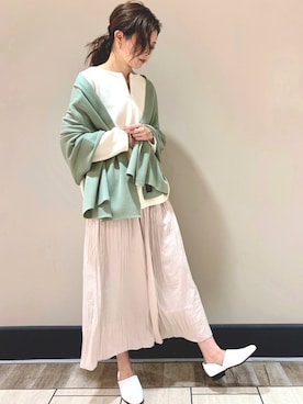 「BATONER（バトナー）のアイテム」を使った、n a oさん（レディース・170cm）の秋コーディネート