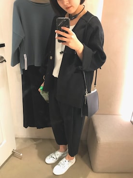 「a fadのアイテム（ジャケット/アウター）」を使った、chifangさん（レディース・159cm）の秋コーディネート