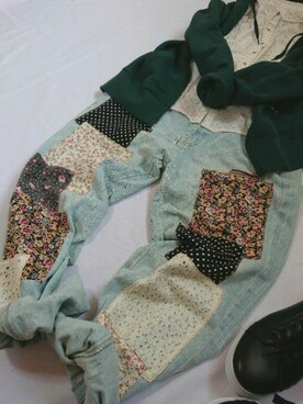 水玉とシマシマさんのコーディネート