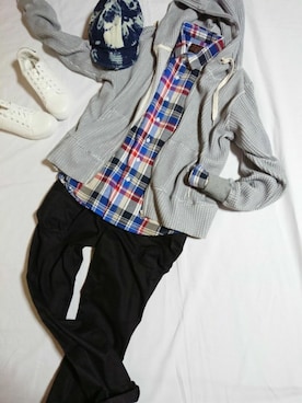 水玉とシマシマさんのコーディネート