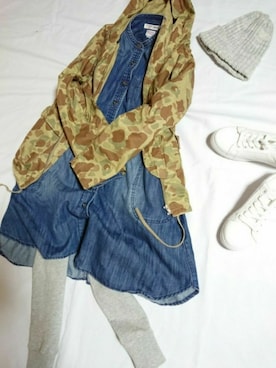 水玉とシマシマさんのコーディネート